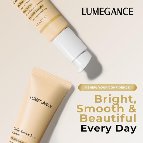 Lumegance Daily Renew Eye Cream - 5% Niacinamide & 5-Peptide Complex for Dark Circles | 30ml Hydrating Formula