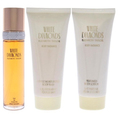 Elizabeth Taylor White Diamonds Perfume Gift Set - 3 Count Elegant Fragrance Collection