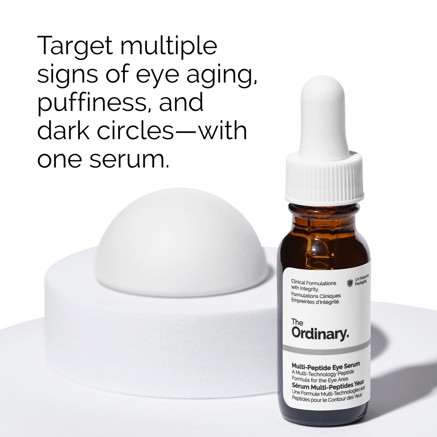 The Ordinary Multi-Peptide Eye Serum, Anti-Aging Formula for Crow’s Feet, Dark Circles & Puffiness, 0.5 Fl Oz (Pack of 2)