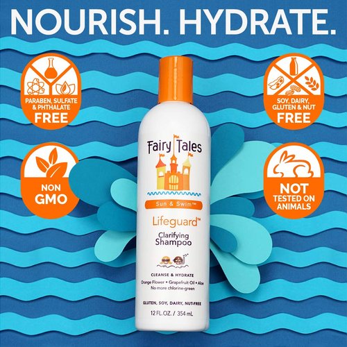 Fairy Tales Swim Shampoo & Conditioner Set - 32oz Each | Natural Chlorine Removal for Kids | Paraben-Free & Sulfate-Free