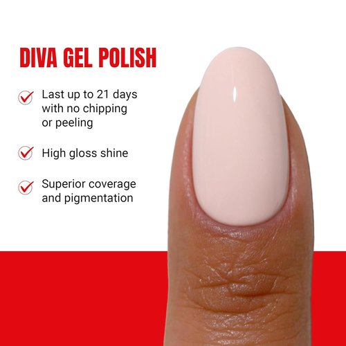 DND Gel Polish Set - Coquette Collection | UV/LED Gel & Air Dry Nail Lacquer Duo - 0.5 Fl Oz