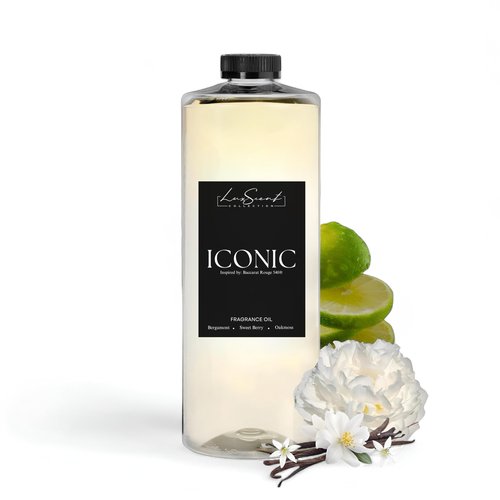 Aroma Diffuser Oil 1200ML Iconic Baccarat Rouge - Waterless Essential Oil for diffusers - Luxury Hotel Inspired Fragrance - Aroma Oil for Aromatherapy - Fits in Any Diffuser (Iconic)