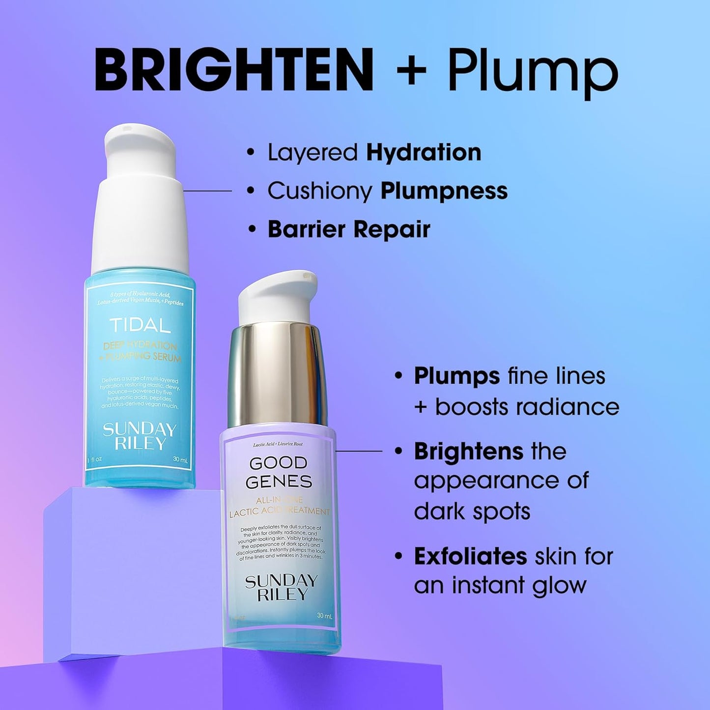 Sunday Riley Deep Dive Hydration Set - Ultimate Moisture Boost for Glowing Skin