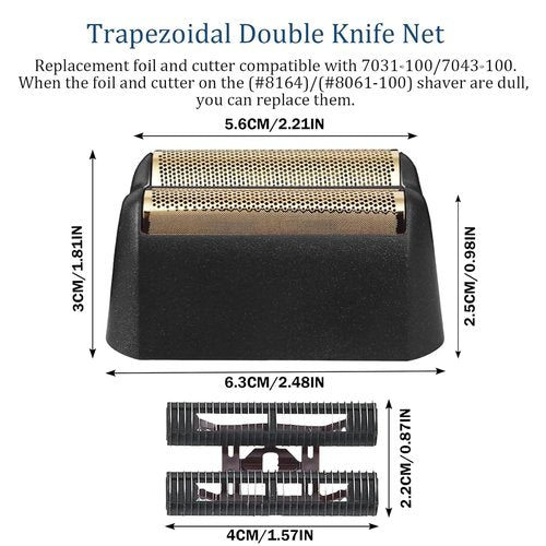 Finale Replacement Foil - Compatible with Wahl Professional 5 Star Series Shaver | Gold Super Close Shaving for Sensitive Skin