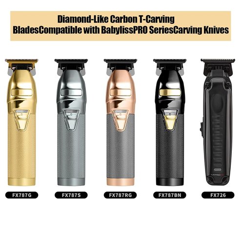 BaByliss PRO Gold FX707Z DLC Replacement Blades - Premium Trimmer Blades for FX787 & FX726 | 2-Pack