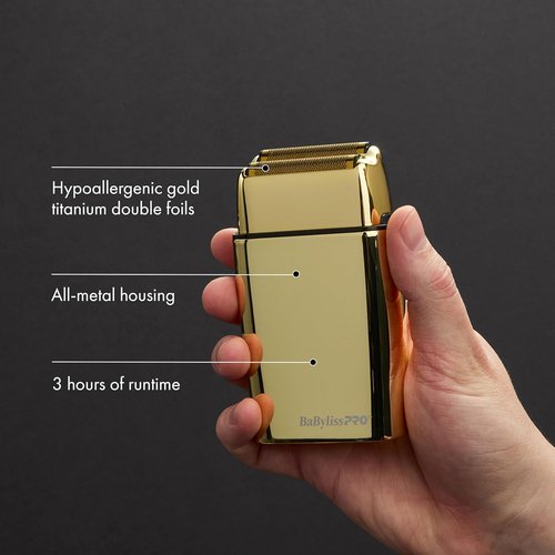 METALFX Double Foil Shaver - Portable Cordless Electric Razor for Close Shaving | Travel-Friendly Design
