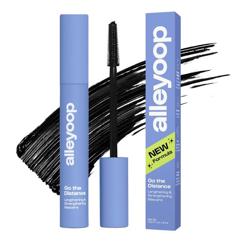Alleyoop Tubing Mascara Black - Long-Lasting, Smudge-Proof Formula with Biotin & Peptides | 8 mL Full Size