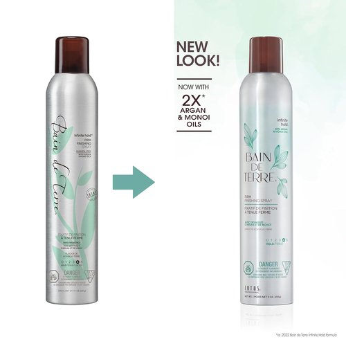 Bain de Terre Infinite Hold Finishing Spray - Lasting Control & Shine, Heat Protection | 9.1 Fl Oz