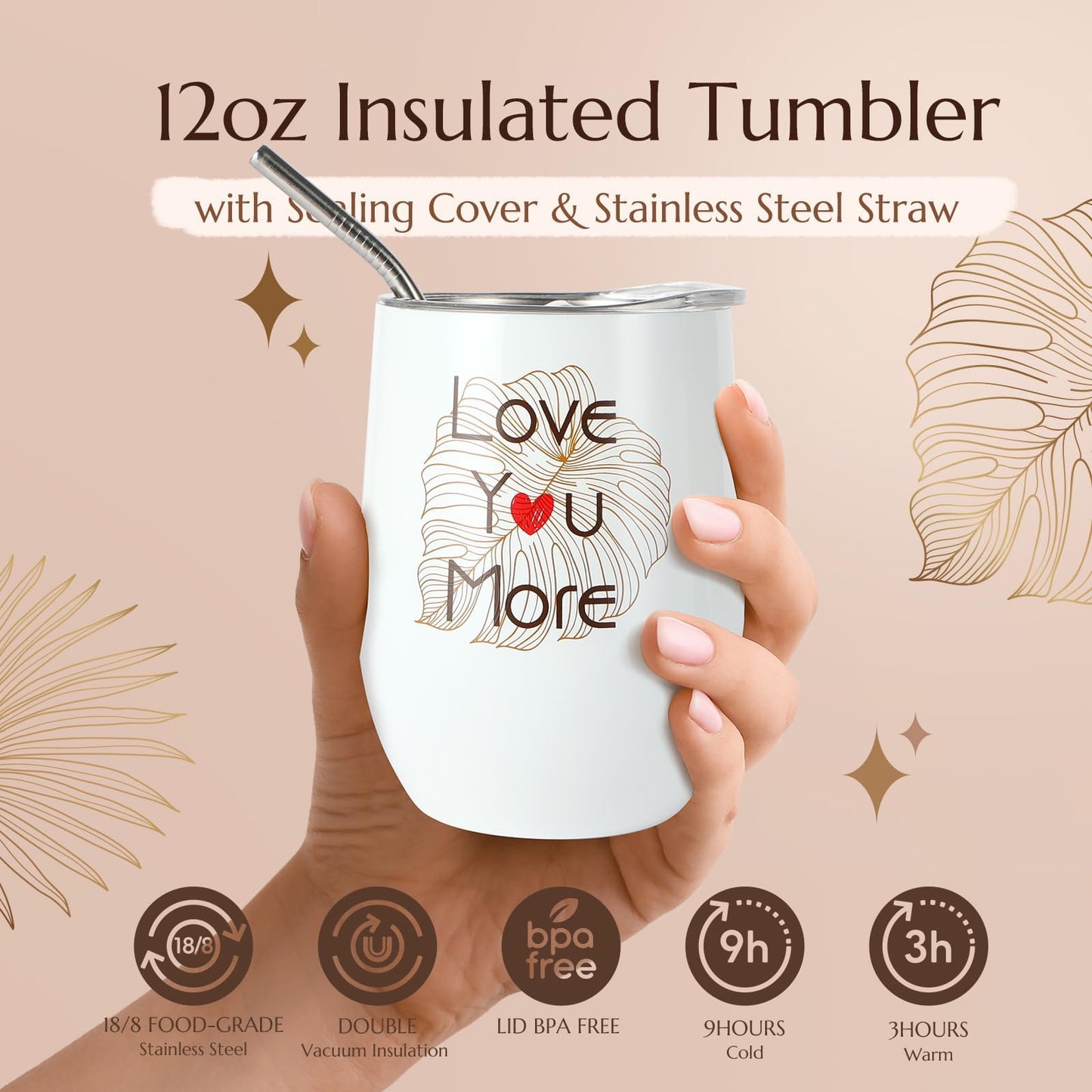 Birthday Gift Box for Women, Spa Tumbler Gifts Get For Her, Spa Gift Basket Care Package of Coffee Mug, Bubble Bath, Hand Cream, Bath Oil, Bath Salt,Shower Steamer, Unique Thank You Gifts