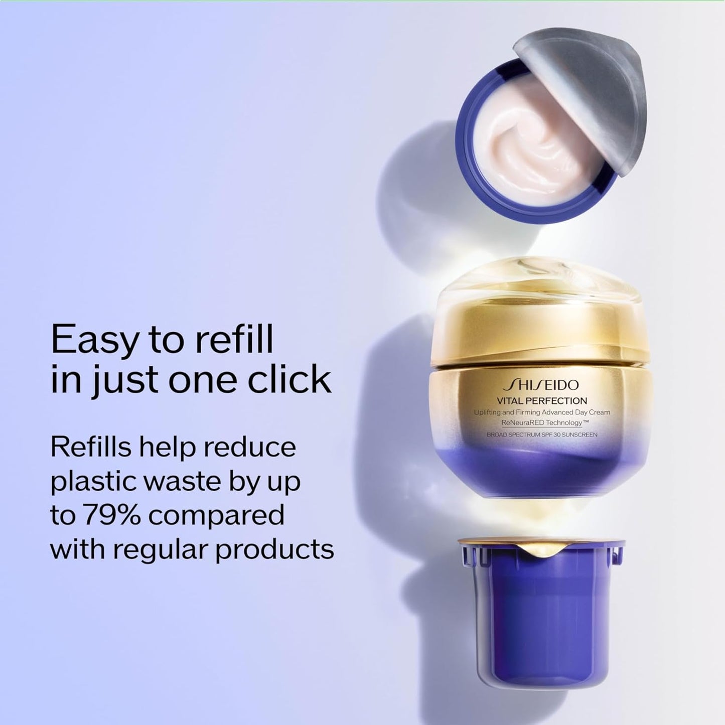 Shiseido Vital Perfection Day Cream SPF 30 | Uplifting & Firming Face Moisturizer - 50 mL