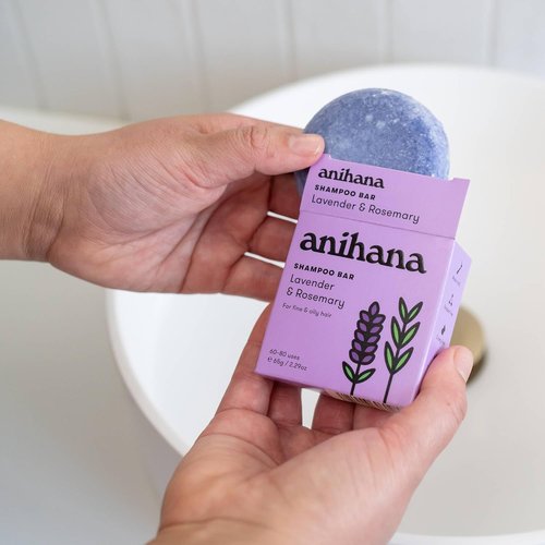 ANIHANA Shampoo Bar - Volume & Body for Thin, Fine & Oily Hair | Lightweight, Oil Balancing, 2.29 oz