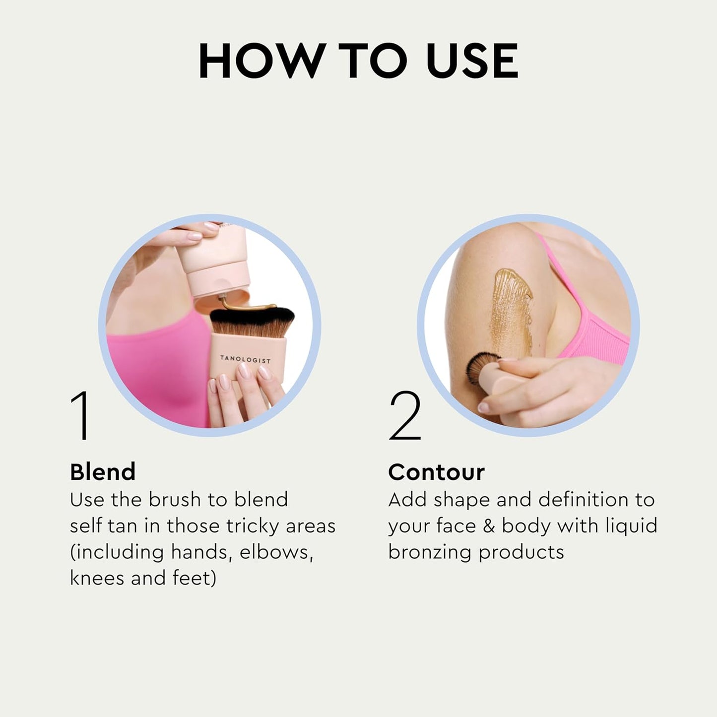 Tanologist Blending Brush - Streak-Free Application for Tanning Mousse & Lotion | Vegan & Cruelty-Free