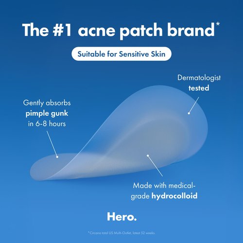 Mighty Patch Mini Invisible+ Patches - X-Small Daytime Hydrocolloid Acne Pimple Patches for Covering Zits & Blemishes, Blends Into Skin & Barely There (30 Count, 10mm Patch)