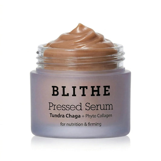BLITHE Pressed Serum Tundra Chaga - Korean Anti-Aging Moisturizer & Skin Tightening Cream | 0.91 fl oz