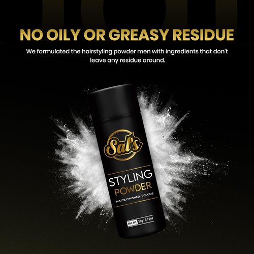 Sal's Professional Styling Powder | Natural Look & Strong Hold Mens Powder | Easy to Apply with No Oil or Greasy Residue