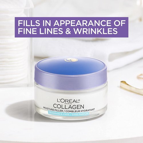 L'Oreal Paris Collagen Face Moisturizer - Reduce Wrinkles, Fragrance-Free, 1.7 oz