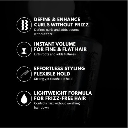 **Skiennix Iced Out Silk Mousse Foam - Volumizing & Curl Enhancing Hair Mousse for All | 7.10 fl oz**