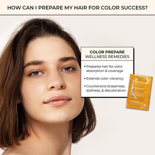 Malibu C Color Prepare Hair Remedy - Extend Vibrancy & Counteract Dullness - Antioxidant Blend