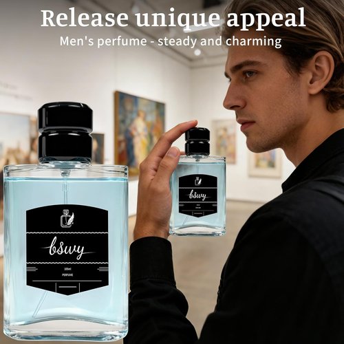 C. Bleu | Men's Eau de Parfum - Long Lasting Aromatic Woody Cologne with Grapefruit & Mint, 3.4fl oz