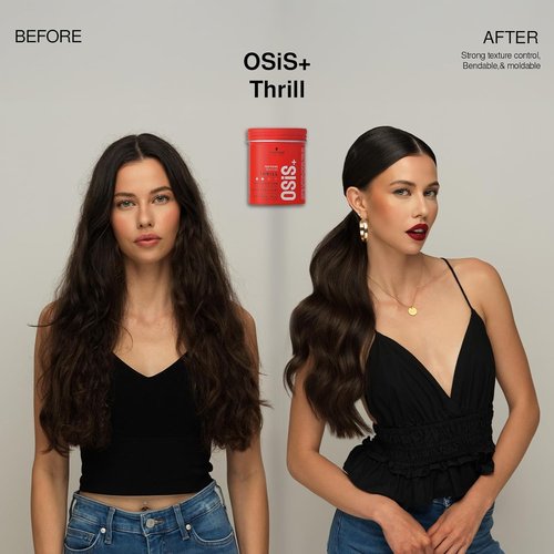 OSiS+ Thrill Fibre Gum - Medium Hold Styling Paste for Flexible Control & Natural Shine