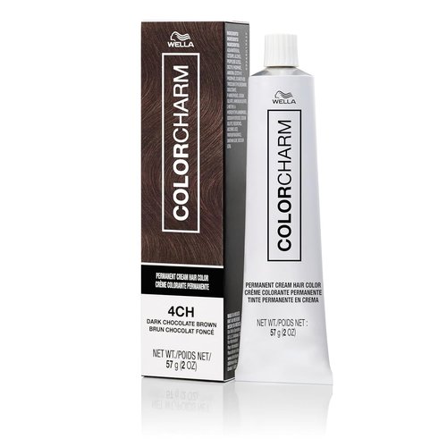 COLORCHARM Permanent Cream Hair Dye - Darkest Brown & Black Shades | 100% Gray Coverage | Vegan & Paraben-Free | 2 oz.