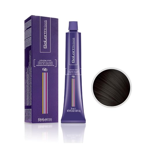 Salermvision Hair Coloring Cream - #3 Dark Brown | 2.3 Ounce (75 Milliliter) for Vibrant Color