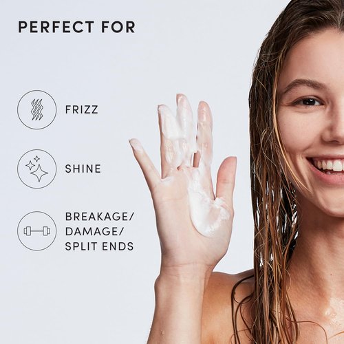 OUAI Medium Conditioner - Hydrating Hair Conditioner with Coconut Oil, Babassu Oil, and Keratin - Strengthens, Repairs and Adds Shine - Paraben and Phthalate Free Hair Care Products (10 Oz)