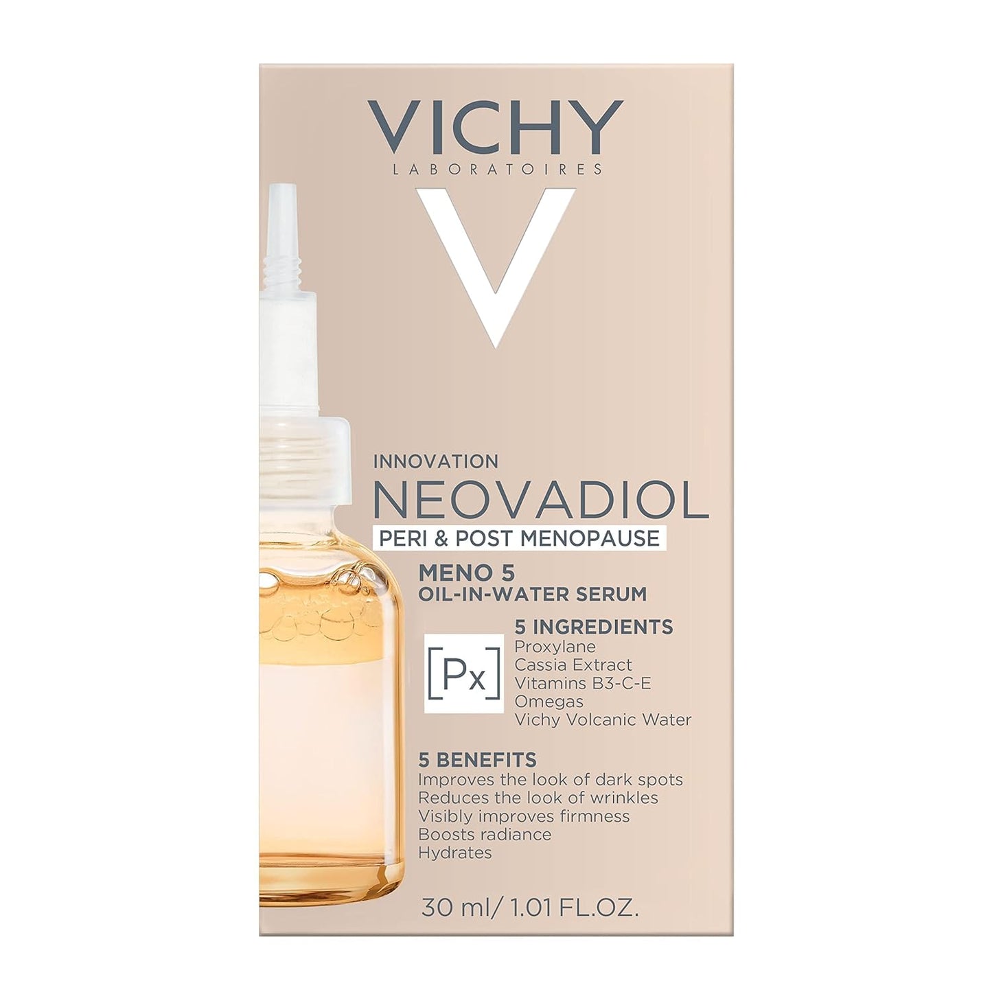 Vichy Neovadiol Anti-Aging Serum - Reduces Wrinkles & Dark Spots | Dermatologist Tested, 1.01 Fl. Oz