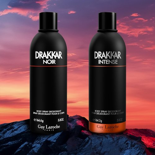 Drakkar Noir By Guy Laroche, Iconic Designer Fragrance, Intense & Powerful Body Spray, Fougere Blend & Aromatic Spices, Long Lasting Mens Cologne, Day and Evening Scent, 5.8 Fl. Oz.
