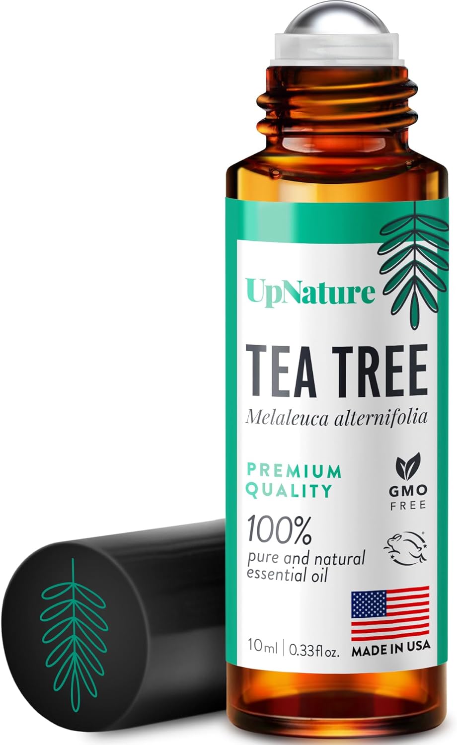 UpNature Tea Tree Essential Oil Roll-On - 100% Natural Tea Tree Oil for Skin Care & Healing