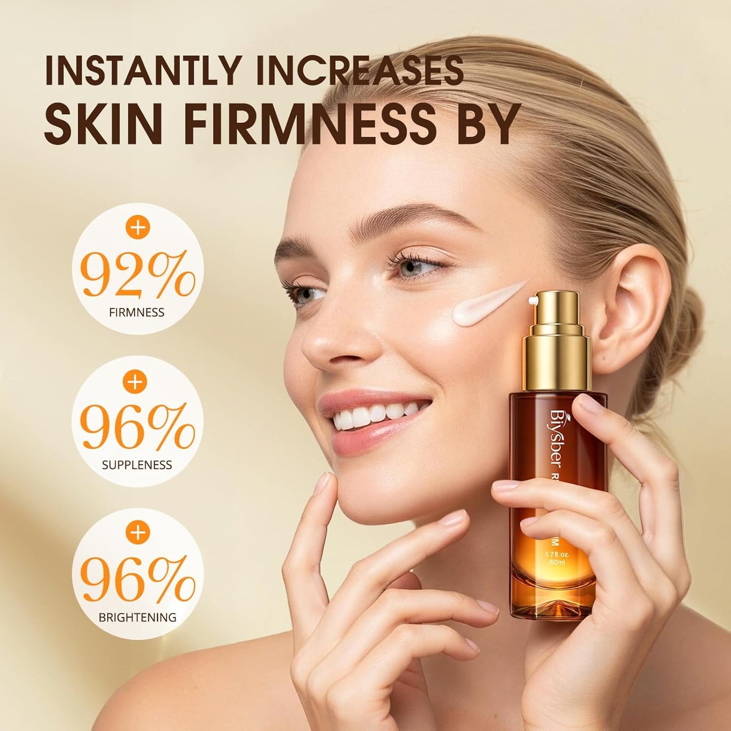 Skiennix Retinol Collagen Serum - Anti-Aging Peptide Formula for Hydrated, Firm Skin | 1.70 Fl Oz
