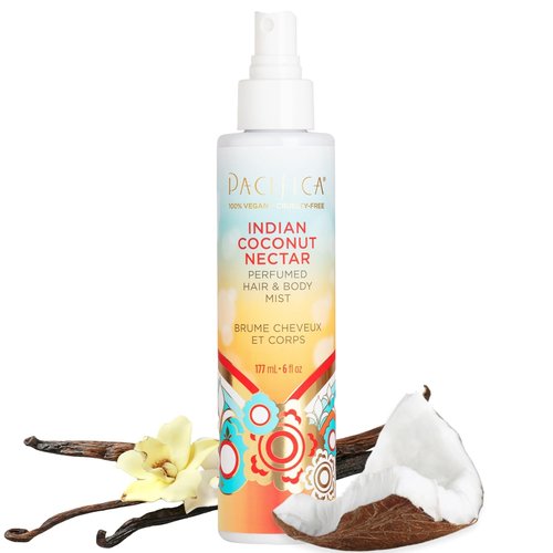 Pacifica Beauty Hair Perfume & Body Spray - Coconut & Creamy Vanilla Scent | Alcohol-Free, Vegan, Natural Oils