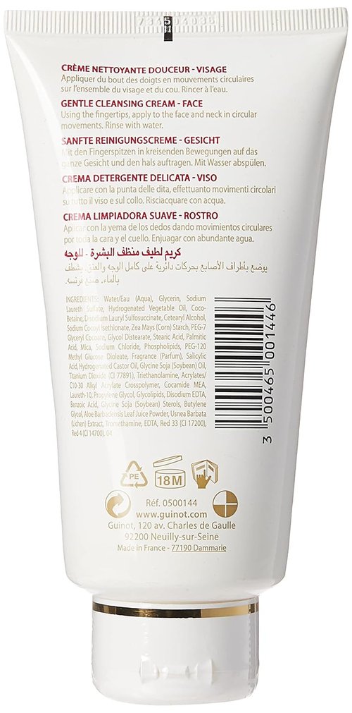 Guinot Hydra Tendre Facial Cleanser - Gentle Hydration for All Skin Types | 4.4 oz