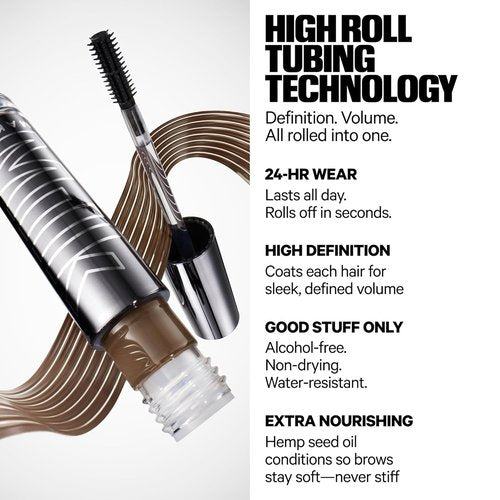 Milk Makeup KUSH High Roll Brow Tint - Volumizing Tubing Gel Shapes & Sets Eyebrows for 24 Hours - Water Resistant, Smudge-Proof