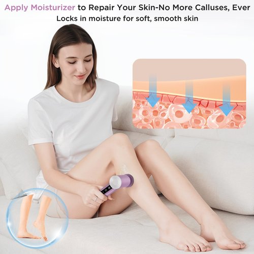 Electric Foot Callus Remover, Apply Oil,Foot SPA,Foot File,Reusable Nano-Glass Head, Ergonomic Premium Aluminum Callus Remover for feet, Rechargeable Pedicure Tools for Feet,Gifts for Men Women