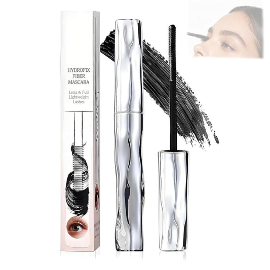 Skiennix Waterproof Fibre Mascara - Smudge-Resistant Tubular Lash Primer & Metal Wand for Defined Lashes, All-Day Wear