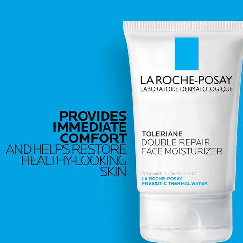 La Roche-Posay Toleriane Double Repair Face Moisturizer - Hydrating Cream with Ceramide & Niacinamide for All Skin Types
