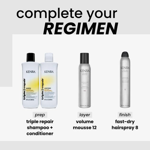 Kenra Professional Fast Dry Hairspray 8 | Flexible Hold Thermal Spray | Multifunctional Spray, Ideal For Both Styling & Finishing | Lightweight, Instant Control | All Hair Types | 8 oz