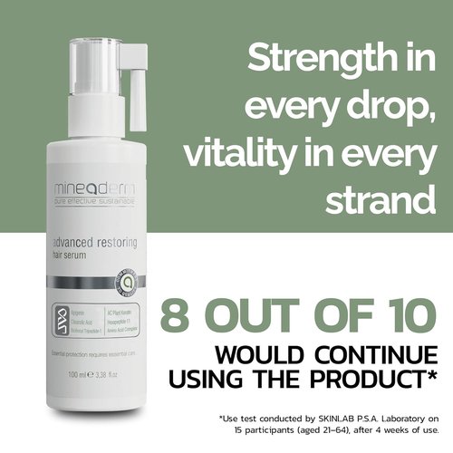 Mineaderm Advanced Restoring Hair Serum - Strengthening Scalp-Nourishing Formula with Procapil & Keratin | 3.38 fl oz