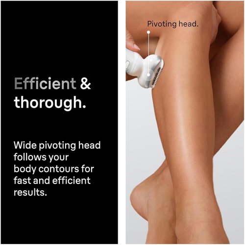 Braun Silk-épil 9 Epilator - Women’s Hair Removal Device with Pivoting Head & Wet/Dry Functionality