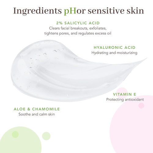 pHisoderm Anti-Blemish Gel Cleanser - pH Balanced Formula Clears Acne & Prevents Breakouts | 6 Fl Oz