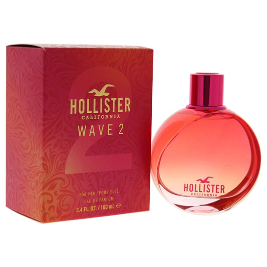 Hollister Wave 2 Eau de Parfum Spray for Women - 3.4 Ounce | Fresh & Invigorating Fragrance
