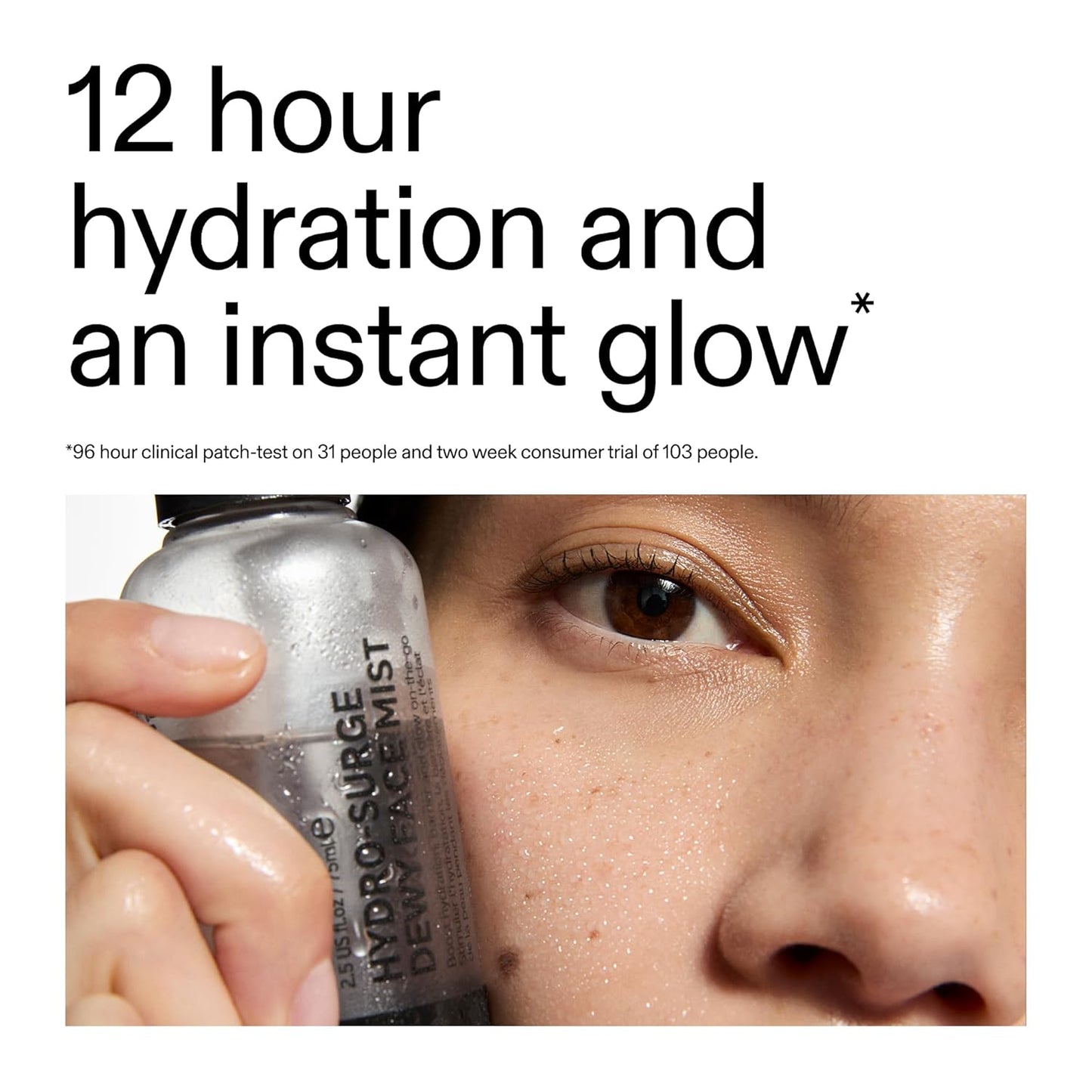 The INKEY List Hydro-Surge Dewy Face Mist - Hydration Boosting Spray, Fragrance-Free & Vegan, 2.6 fl oz