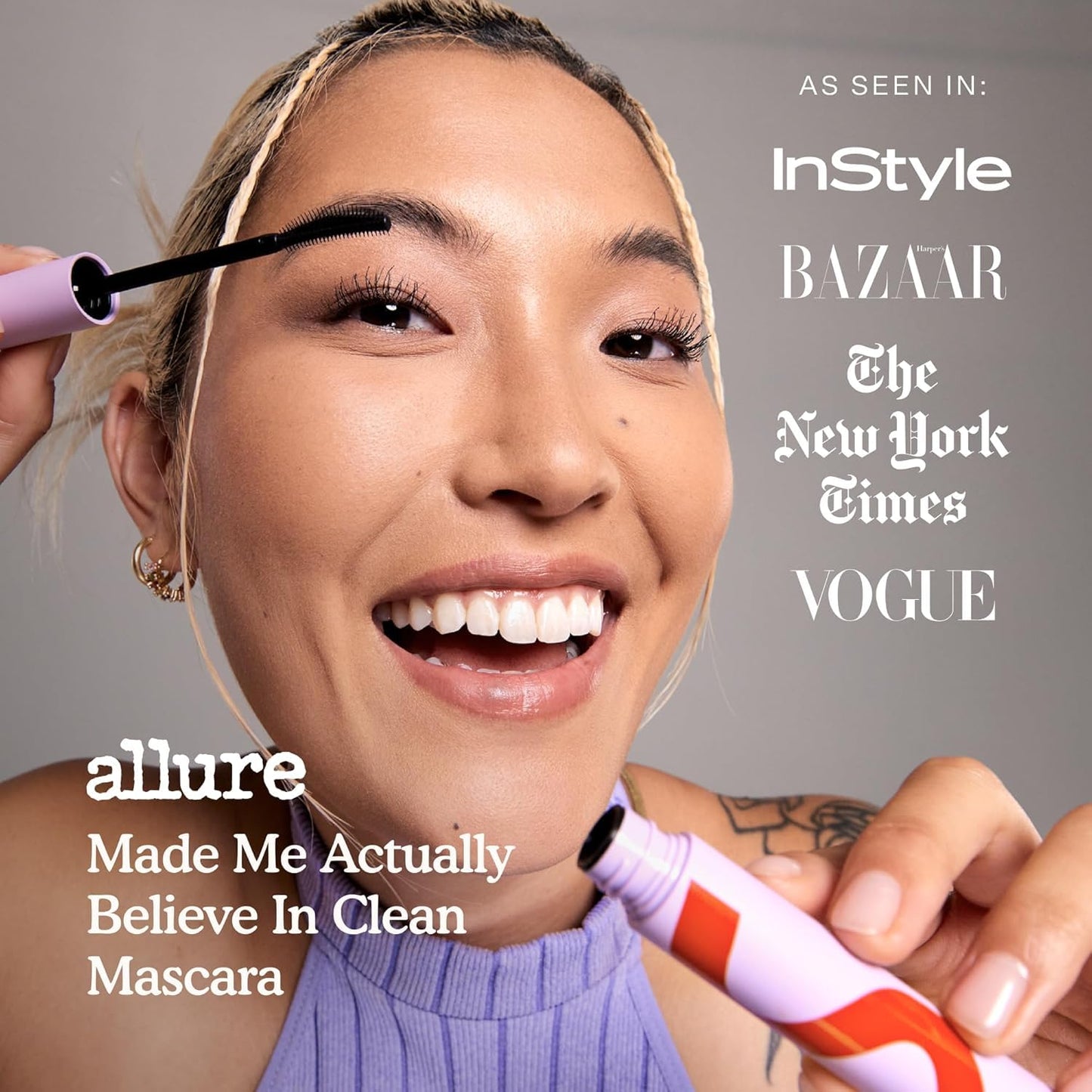 Tower 28 MakeWaves Vegan Black Mascara - Volumizing & Lengthening for Sensitive Eyes | Humidity-Proof Lift (0.29 oz)