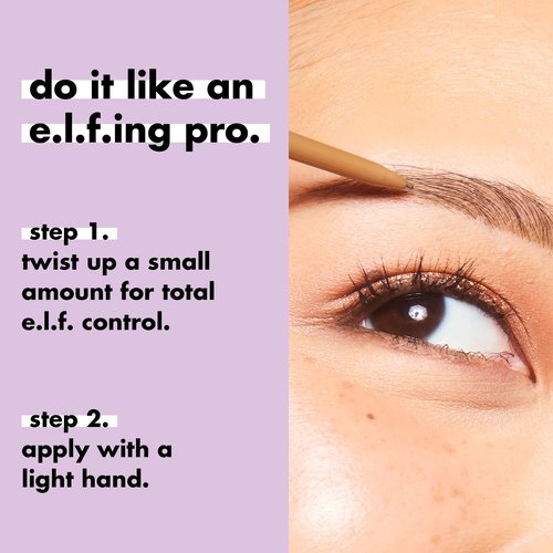 e.l.f. Micro-Fine Brow Pencil, Waterproof Brow Color & Spoolie For Shaping Brows & Creating A Feathered Natural-Looking Finish, Vegan & Cruelty-Free, Espresso