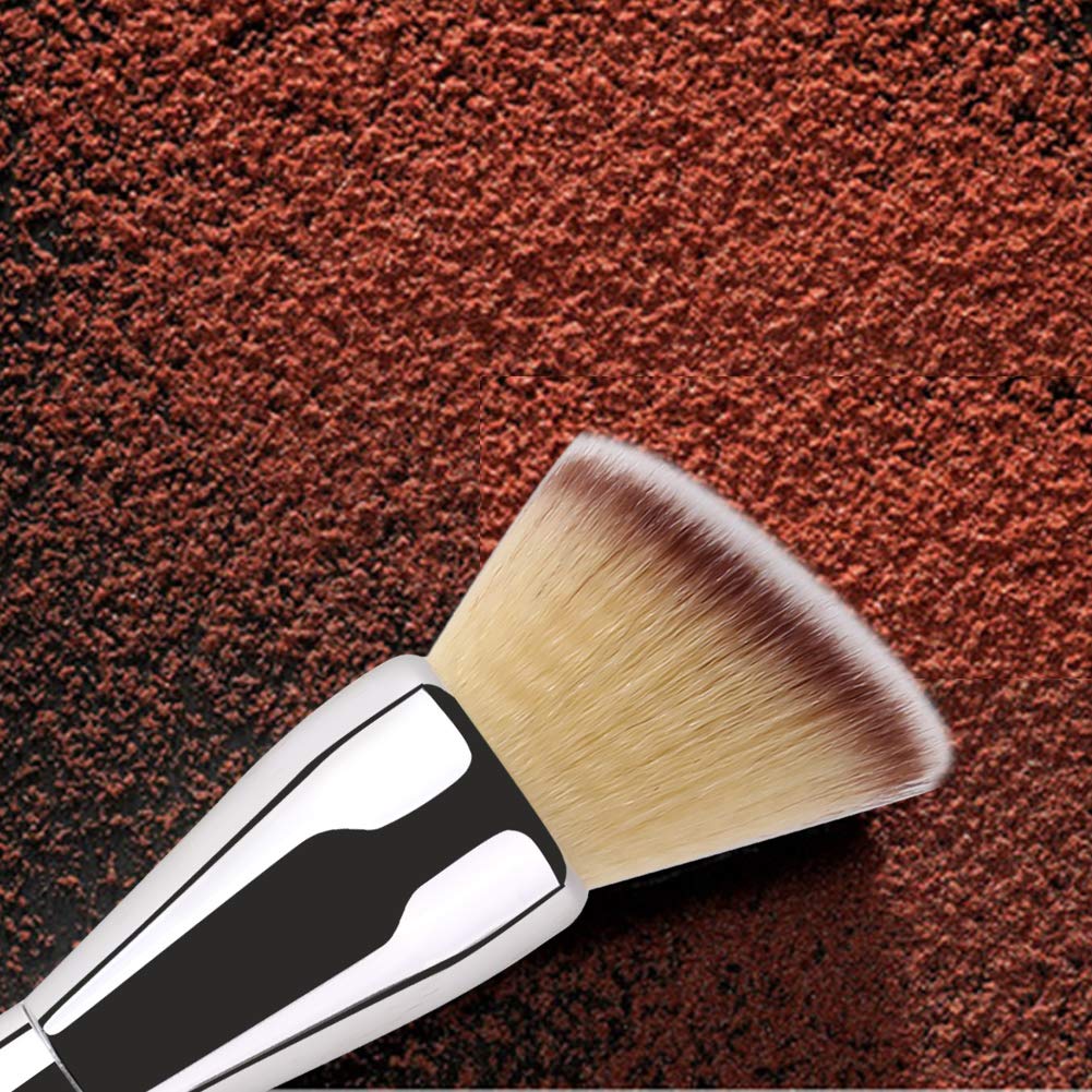 Foundation Brush,Daubigny Large Powder Brush Angled Top Premium Durable Kabuki Makeup Brush Perfect For Blending Liquid,Cream and Flawless Powder,Buffing, Blending,Concealer