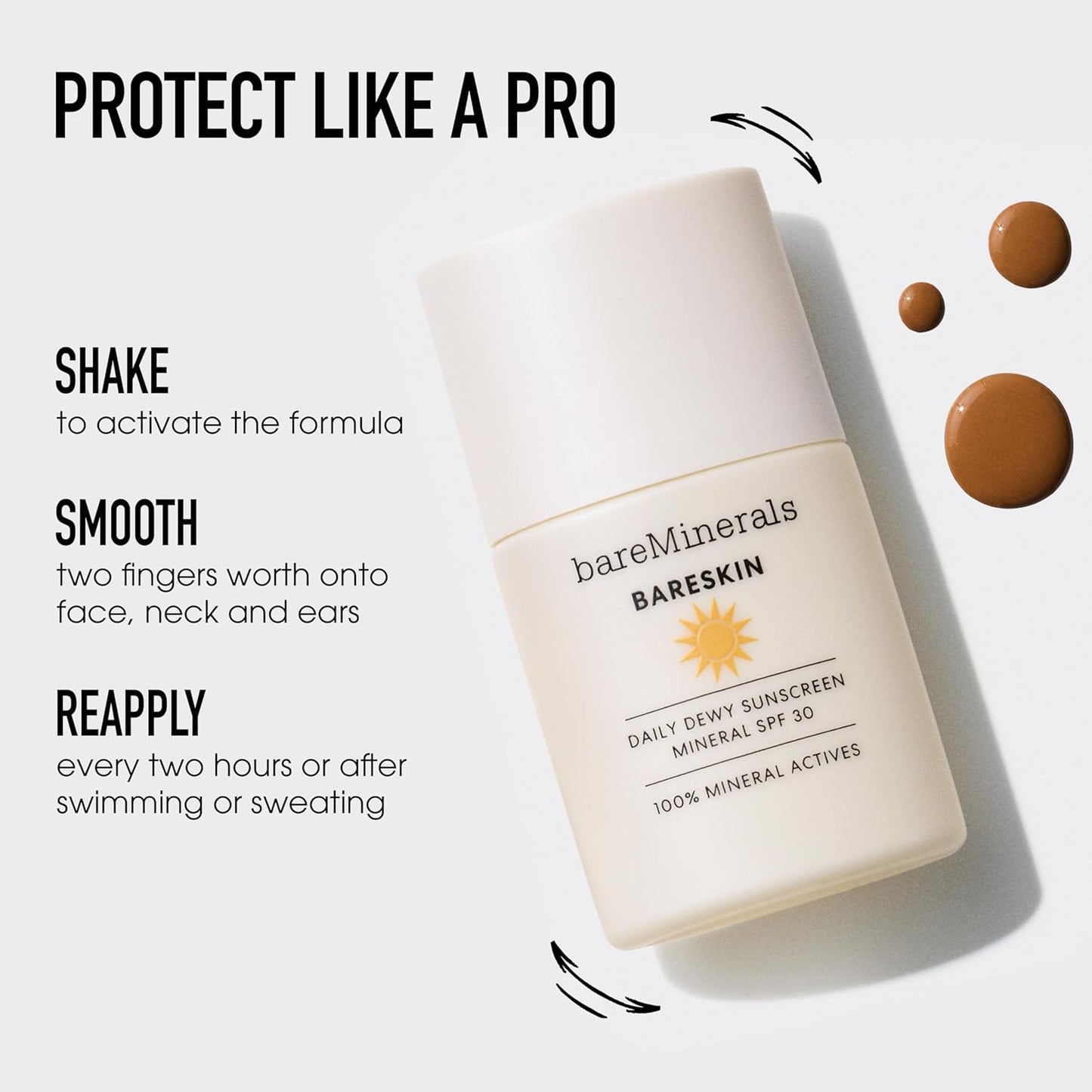 bareMinerals Daily Dewy Sunscreen - Hydrating SPF 30 Face Sunscreen with Niacinamide | Lightweight, No White Cast, Broad Spectrum Protection