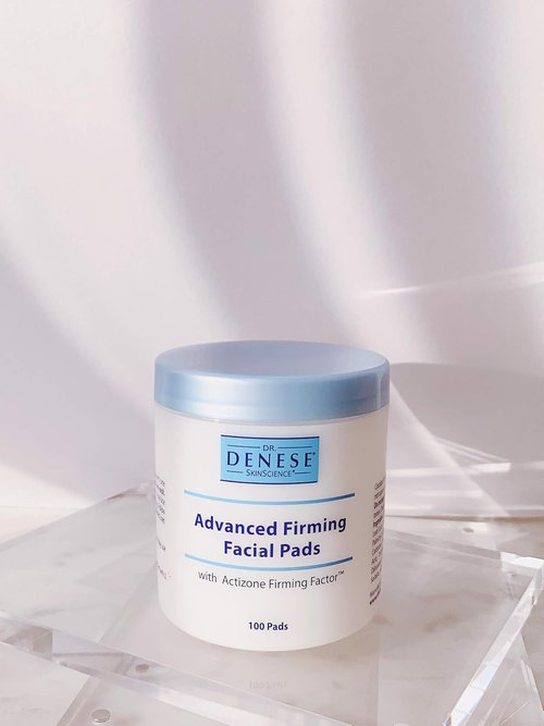 Dr. Denese SkinScience Advanced Firming Facial Pads - Exfoliating Glycolic Acid & Peptides for Radiant Skin | 100 Count