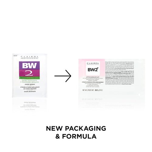 Clairol Professional BW2+ Extra Strength Powder Lightener - Up to 9 Levels of Lift for Hair Highlights
