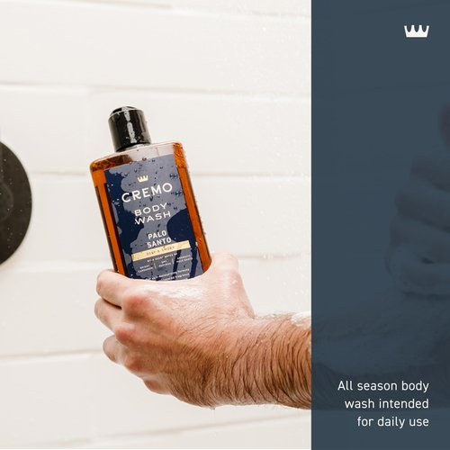 Cremo Body Wash for Men, Rich-Lathering Palo Santo, 16 Fl Oz